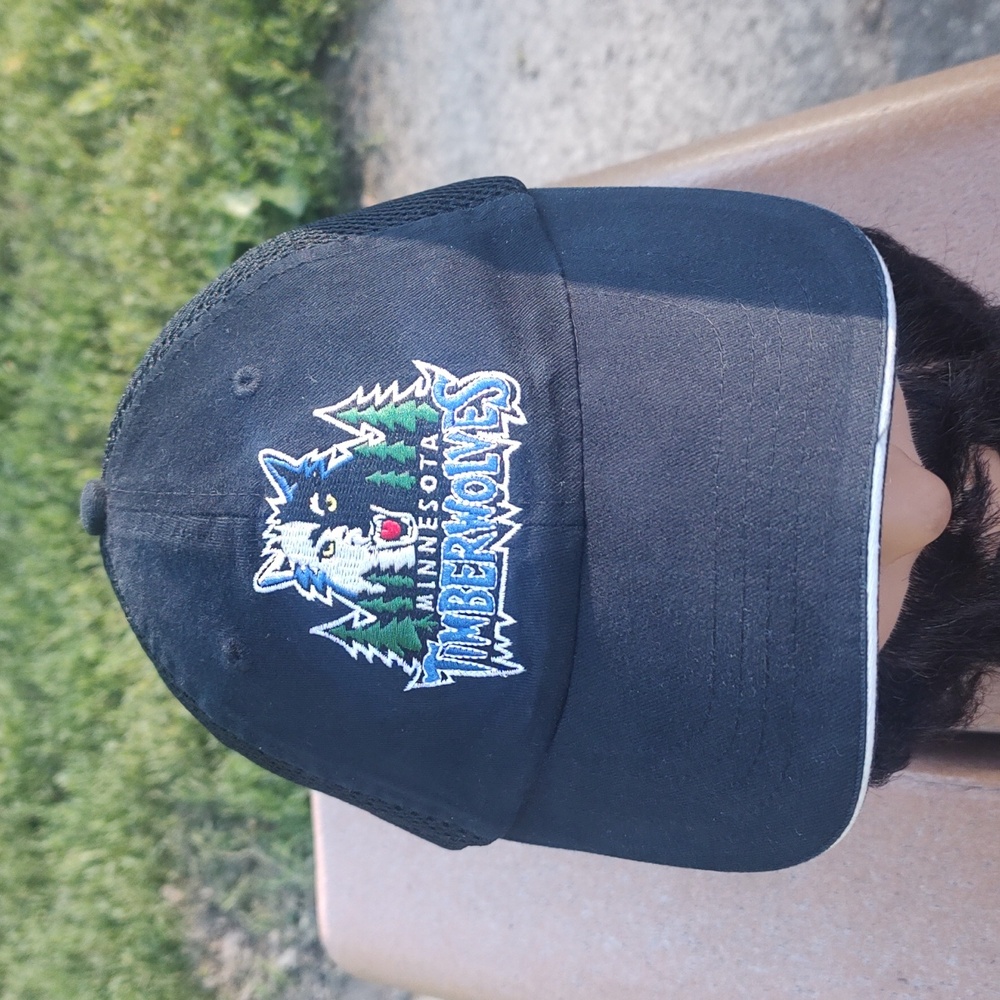 NBA Minnesota Timberwolves Mesh Back US Bank Embroidered Strap-on Cap Hat